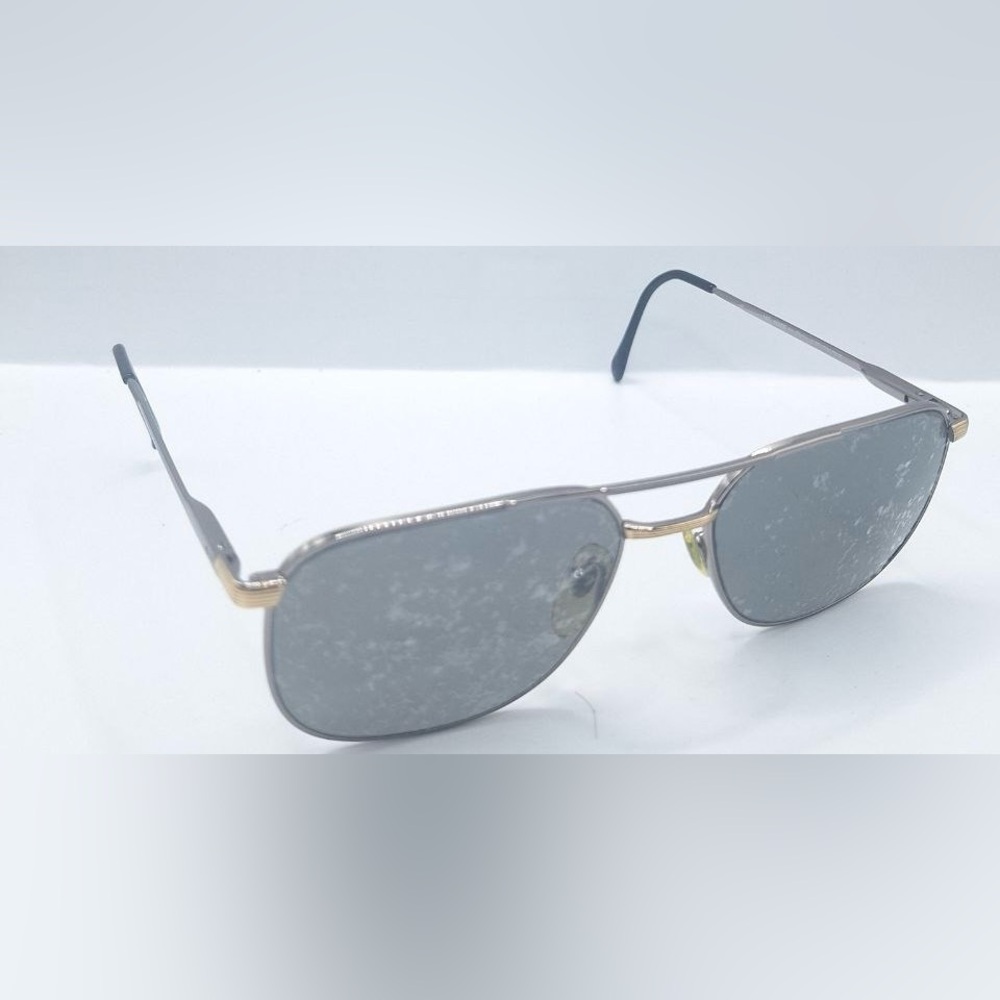 Vintage Berdel Sferoflex Gunmetal Oval Sunglasses Frames Only